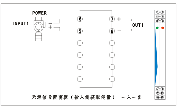 無源信號隔離器接線圖 無源信號隔離器接線圖