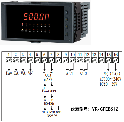 YR-GFEBS12接線圖 YR-GFEBS12接線圖