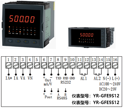 YR-GFE9S12接線圖 YR-GFE9S12接線圖